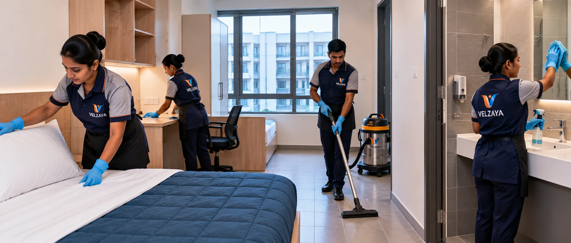 Campus and hostel housekeeping services