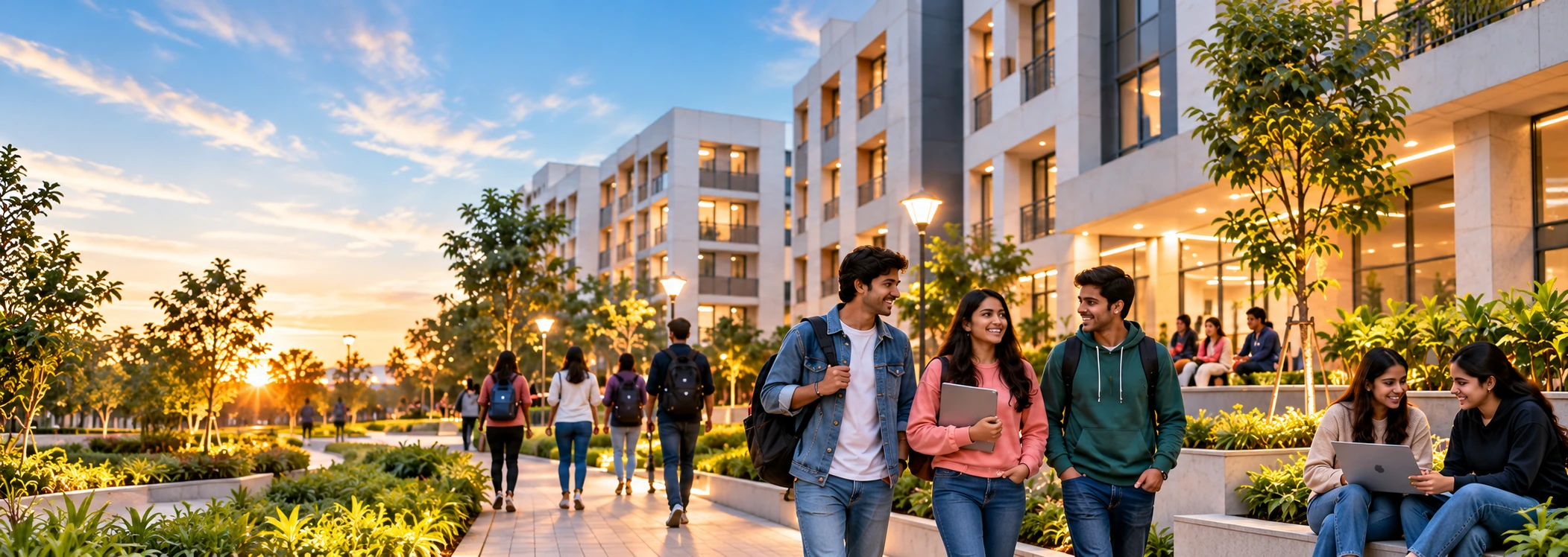 Off-campus student accommodation and integrated campus services