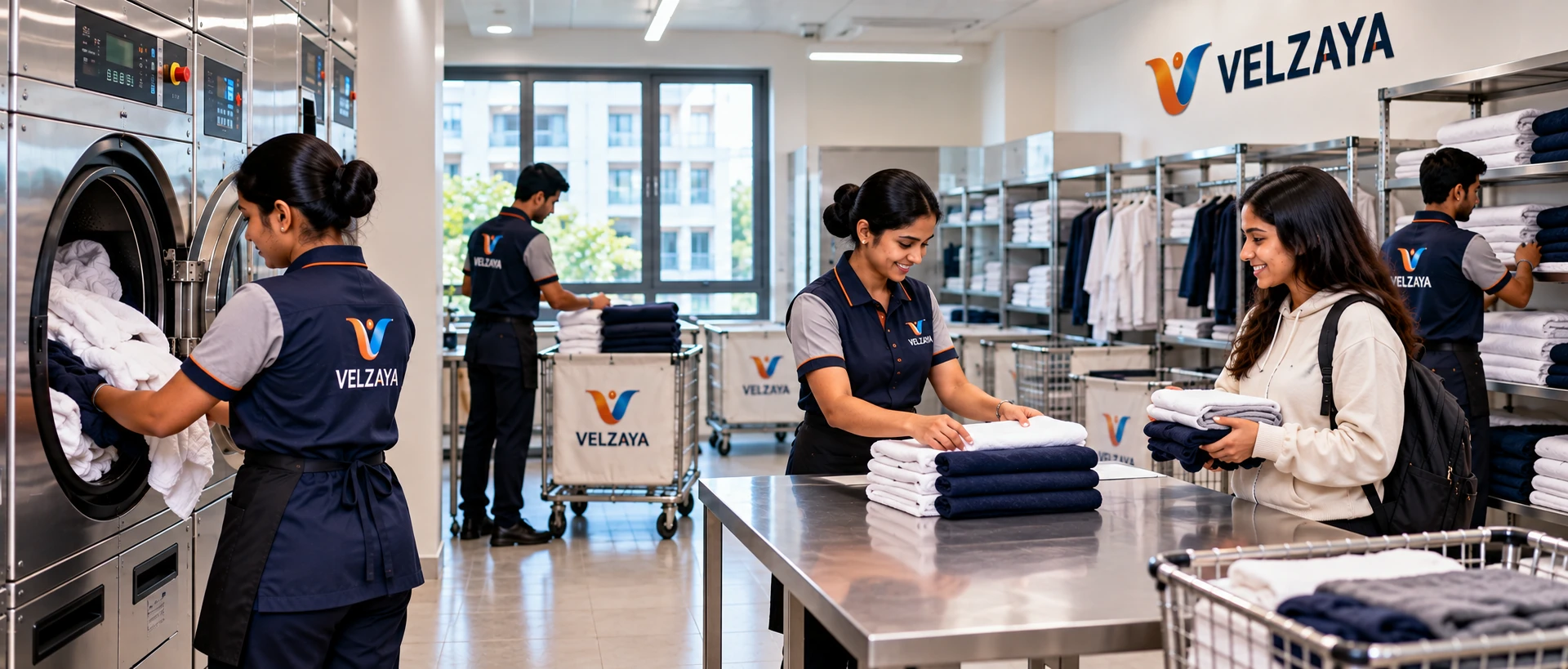 Student residence laundry services